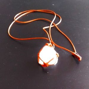 Wrapped Clear Quartz Crystal Necklace